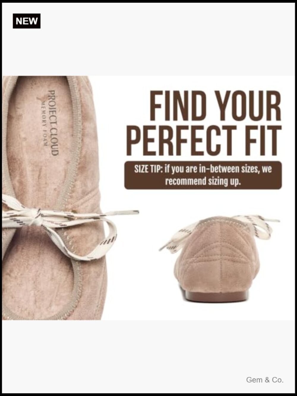 Women's Mary Jane Ballet Flats Memory Foam Non-Slip Lace-Up - Picture 5 of 7